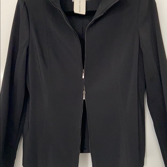 REDUCED! NWT MaxMara Black Ruffle Jacket Size 10 - Picture 7 of 7